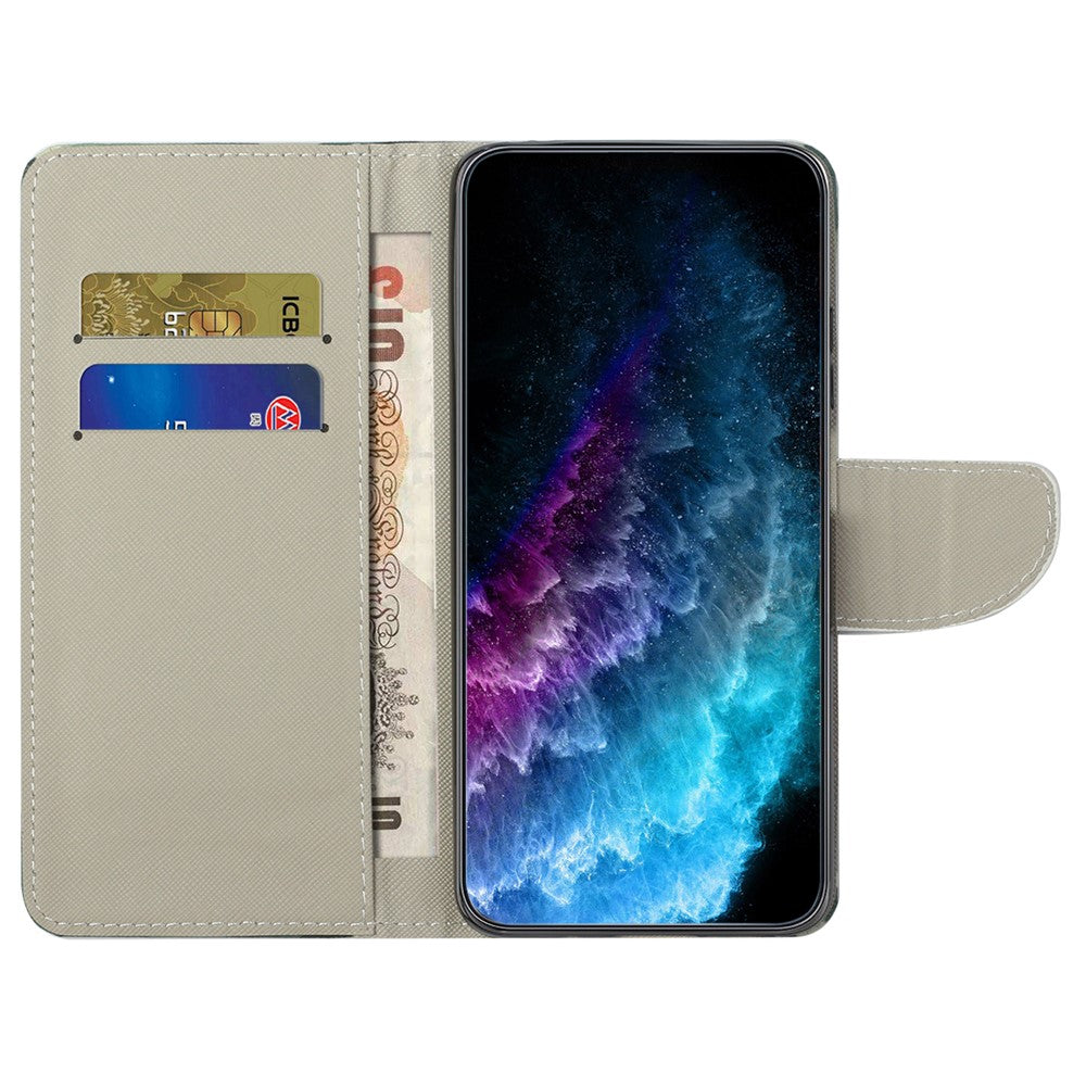 Til Samsung Galaxy A05s 4G etui mønstertryk pung PU læder telefoncover