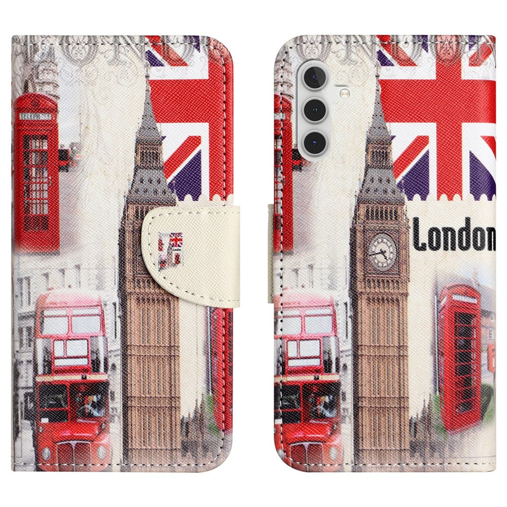 Til Samsung Galaxy A05s 4G etui mønstertryk pung PU læder telefoncover
