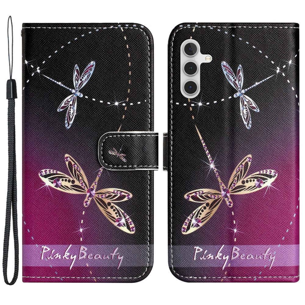 For Samsung Galaxy A05s 4G Wallet Phone Case Pattern Printing Anti-Scratch PU Leather Flip Cover
