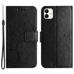 For Samsung Galaxy A05 4G Case Owl Tree Imprinted Leather Phone Cover with Wallet