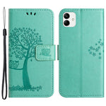 For Samsung Galaxy A05 4G Case Owl Tree Imprinted Leather Phone Cover with Wallet