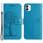 For Samsung Galaxy A05 4G Case Owl Tree Imprinted Leather Phone Cover with Wallet