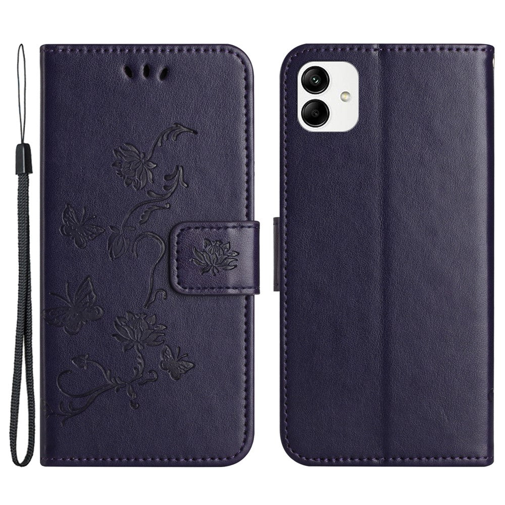 For Samsung Galaxy A05 4G Case Imprinted PU Leather Wallet Folding Stand Phone Cover