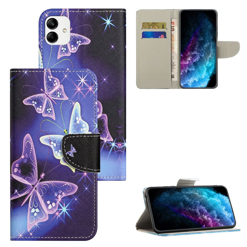 Samsung Galaxy A05 4G Läderfodral Mönster Tryckt Plånboksfodral