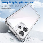 For Xiaomi Redmi 12 5G (Global) / Poco M6 Pro 5G Case Transparent Phone Cover (Big Rear Lens Hole)