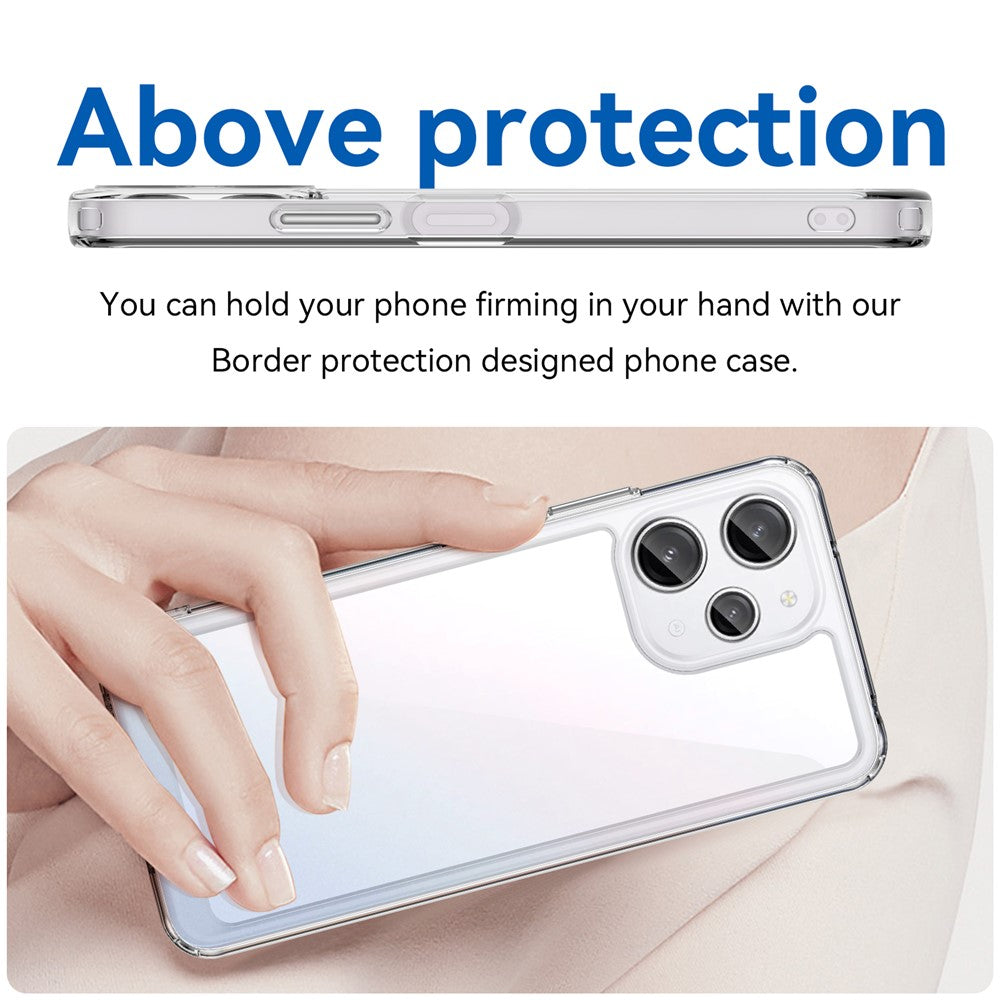 For Xiaomi Redmi 12 5G (Global) / Poco M6 Pro 5G Case Transparent Phone Cover (Big Rear Lens Hole)