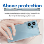 For Xiaomi Redmi Note 12 Turbo / Poco F5 5G Clear Phone Case with Electroplating Buttons (Big Rear Lens Hole)