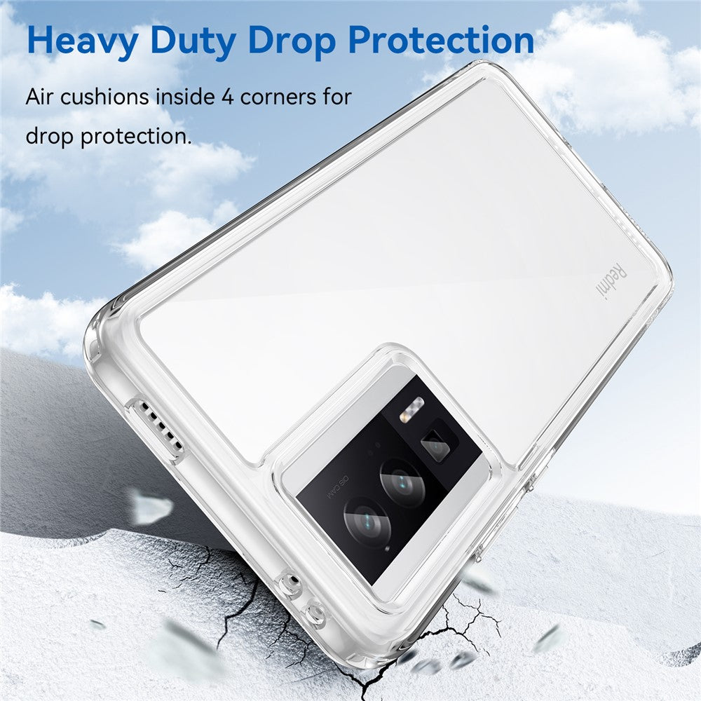 For Xiaomi Redmi K60 5G / K60 Pro 5G / Poco F5 Pro 5G Case Electroplating Buttons Phone Cover (Big Rear Lens Hole)