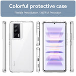 Xiaomi Redmi K60 5G / K60 Pro 5G / Poco F5 Pro 5G Skal Galvaniserad Knappar mobilskal (Stort Bakre Linshål)