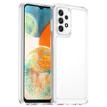 Til Samsung Galaxy A23 4G / A23 5G (Global Version) cover Ridsefast Gennemsigtigt Telefoncover (Stort baglinsehul)