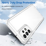 Til Samsung Galaxy A23 4G / A23 5G (Global Version) cover Ridsefast Gennemsigtigt Telefoncover (Stort baglinsehul)