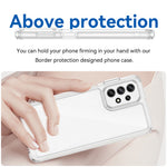 Til Samsung Galaxy A23 4G / A23 5G (Global Version) cover Ridsefast Gennemsigtigt Telefoncover (Stort baglinsehul)