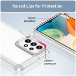 Til Samsung Galaxy A23 4G / A23 5G (Global Version) cover Ridsefast Gennemsigtigt Telefoncover (Stort baglinsehul)