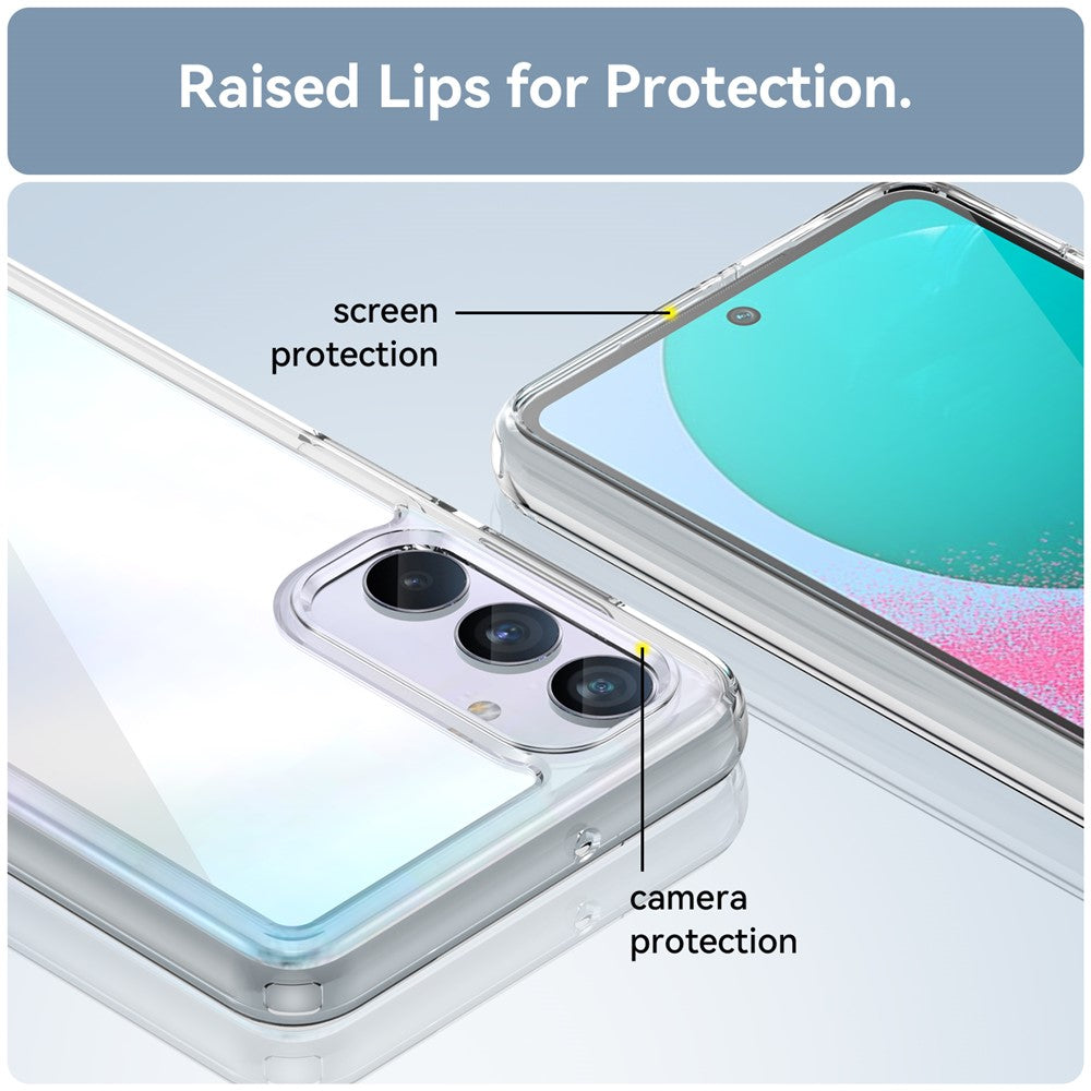 Samsung Galaxy M54 5G / F54 5G mobilskal TPU + Akryl Bakstycke (Stort Bakre Linshål)