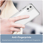 For Samsung Galaxy A05 4G Clear Phone Case Electroplating Buttons Phone Cover (Big Rear Lens Hole)