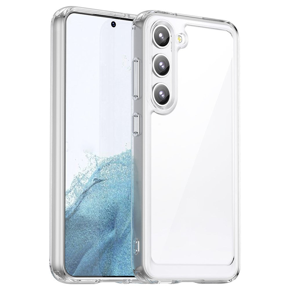 For Samsung Galaxy S23+ Case TPU+Acrylic Protective Phone Cover (Big Rear Lens Hole)