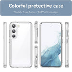For Samsung Galaxy S23+ Case TPU+Acrylic Protective Phone Cover (Big Rear Lens Hole)