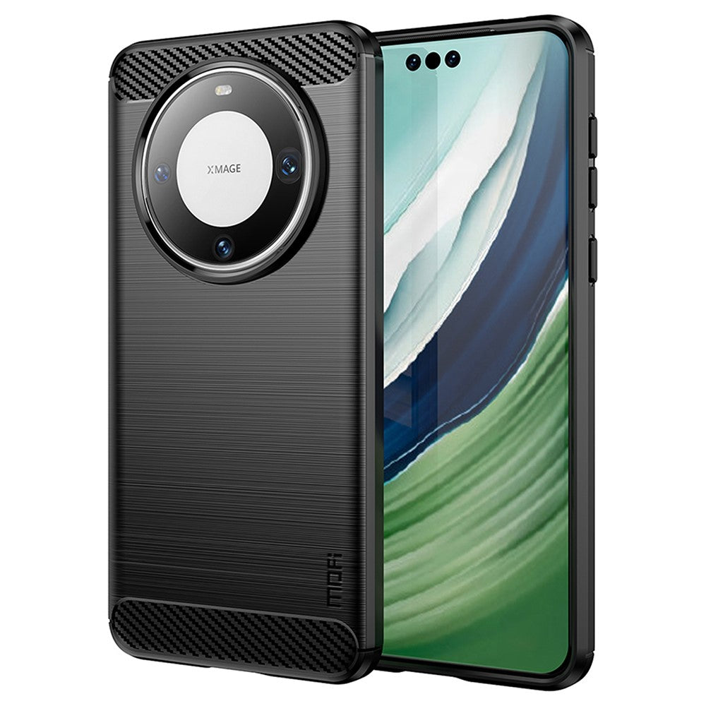 MOFI JK TPU Series-1 For Huawei Mate 60 Pro+ Case Carbon Fiber Texture Soft TPU Phone Cover