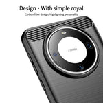 MOFI JK TPU Series-1 For Huawei Mate 60 Pro+ Case Carbon Fiber Texture Soft TPU Phone Cover