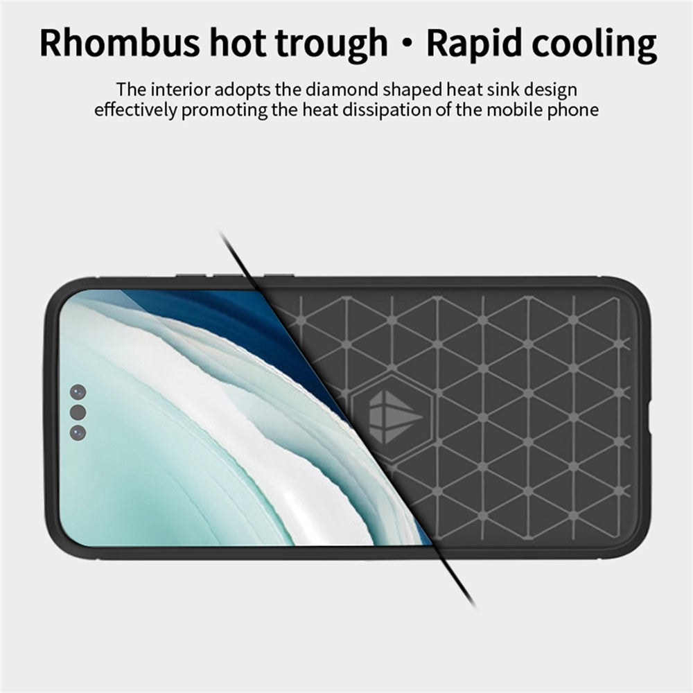 MOFI JK TPU Series-1 For Huawei Mate 60 Pro+ Case Carbon Fiber Texture Soft TPU Phone Cover