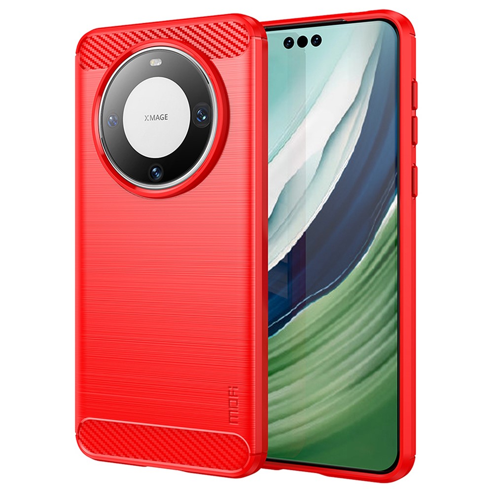 MOFI JK TPU Series-1 For Huawei Mate 60 Pro+ Case Carbon Fiber Texture Soft TPU Phone Cover