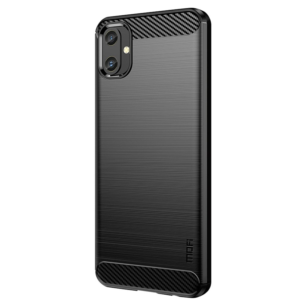 MOFI JK TPU Series-1 För Samsung Galaxy A05 4G TPU-skal Kolfibertextur mobilskydd