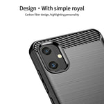 MOFI JK TPU Series-1 För Samsung Galaxy A05 4G TPU-skal Kolfibertextur mobilskydd
