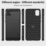 MOFI JK TPU Series-1 För Samsung Galaxy A05 4G TPU-skal Kolfibertextur mobilskydd