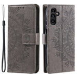 For Samsung Galaxy A05s 4G Case Leather Wallet Mandala Flower Imprint Phone Cover