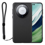 VILI TC Series for Huawei Mate 60 Pro Case Textured Leather Coated TPU Phone Cover Drop-proof Back Shell