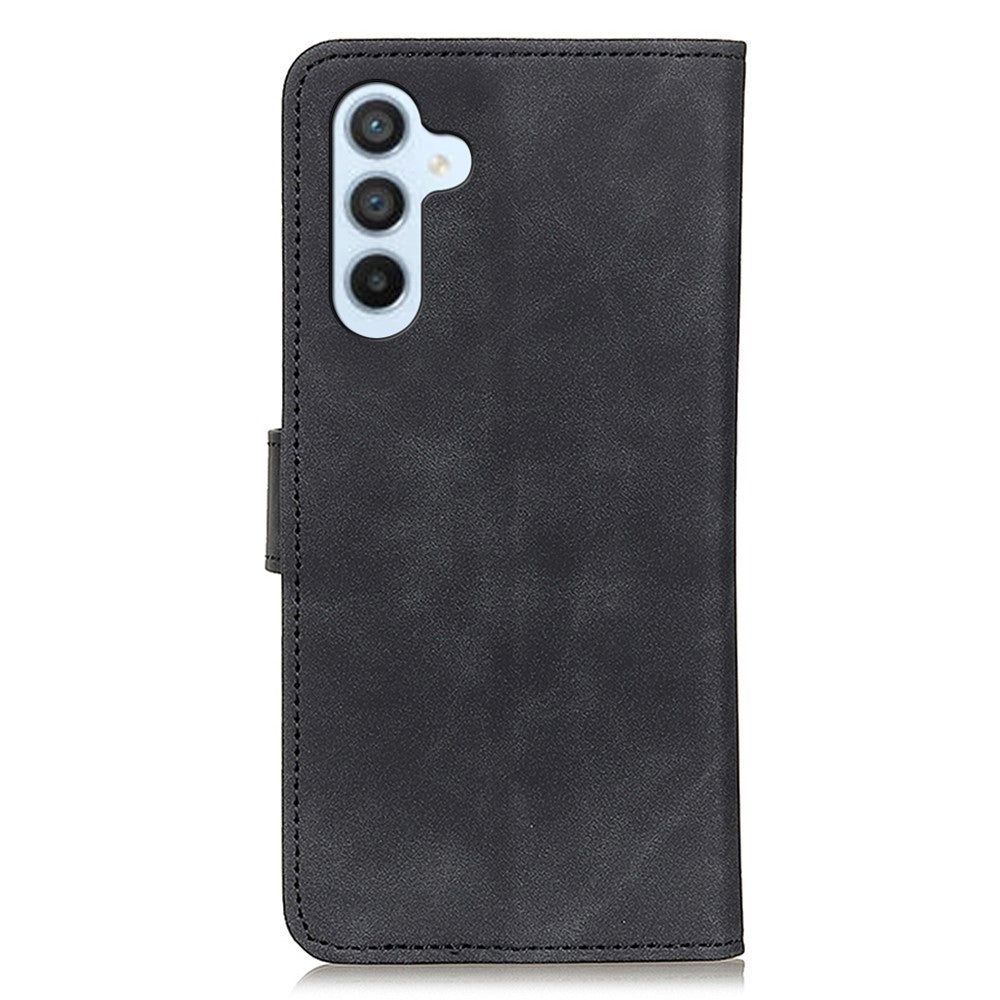 KHAZNEH Til Samsung Galaxy A15 4G Etui Læder Pung Mobiltelefon Cover (Retro Tekstur)