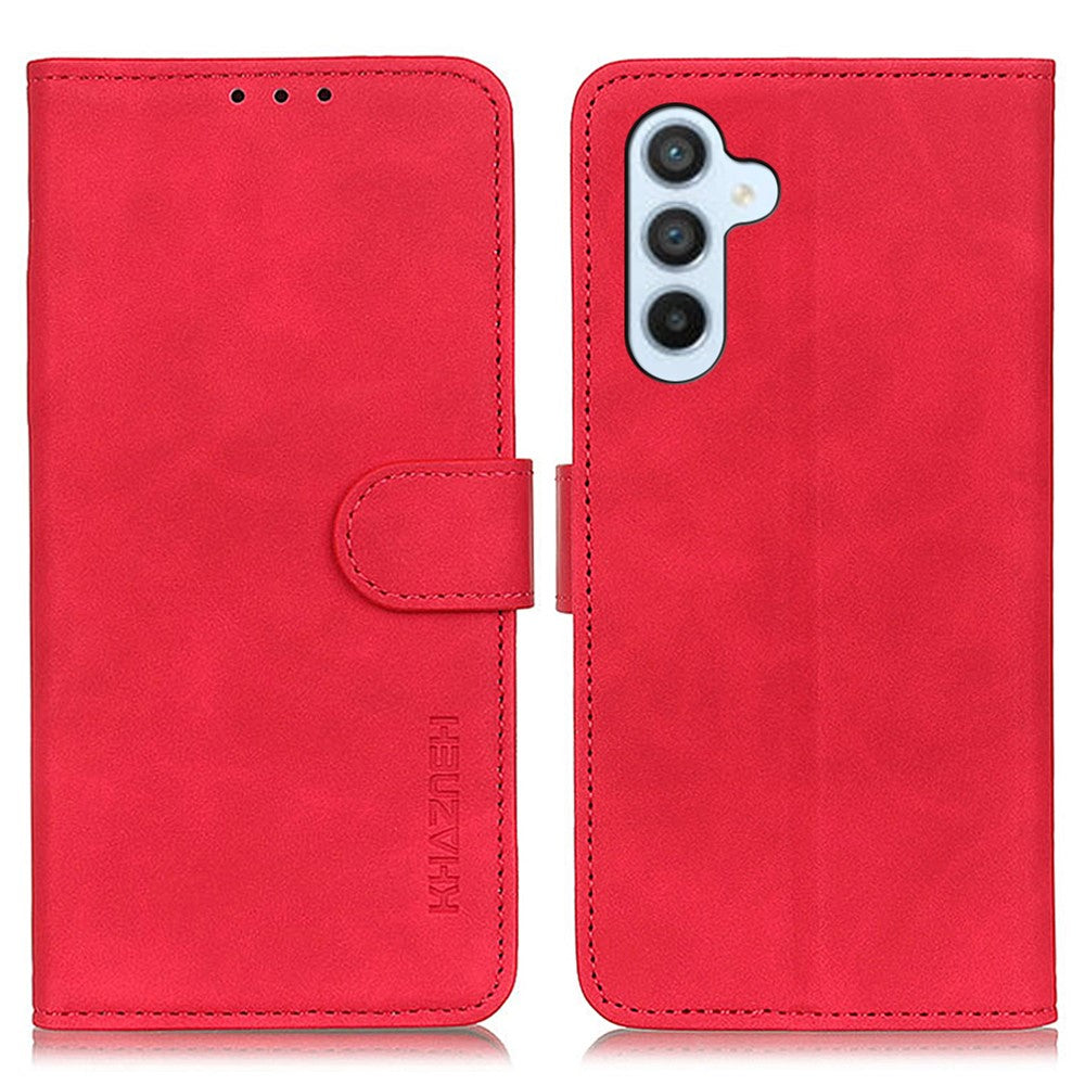 KHAZNEH Til Samsung Galaxy A15 4G Etui Læder Pung Mobiltelefon Cover (Retro Tekstur)