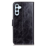 Samsung Galaxy A15 4G pung-etui med stødsikkert retrotekstureret PU-lædermobilcover