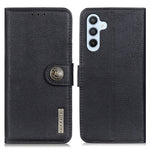 KHAZNEH For Samsung Galaxy A15 4G Case Anti-Scratch Cowhide Texture Leather Stand Phone Cover