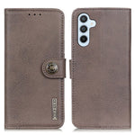 KHAZNEH For Samsung Galaxy A15 4G Case Anti-Scratch Cowhide Texture Leather Stand Phone Cover