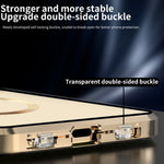 For iPhone 15 Pro Max Case Double Sided HD Tempered Glass Phone Cover Compatible with MagSafe