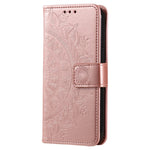 Til Samsung Galaxy A05 4G etui, pung, PU-læder, præget standertelefoncover med rem