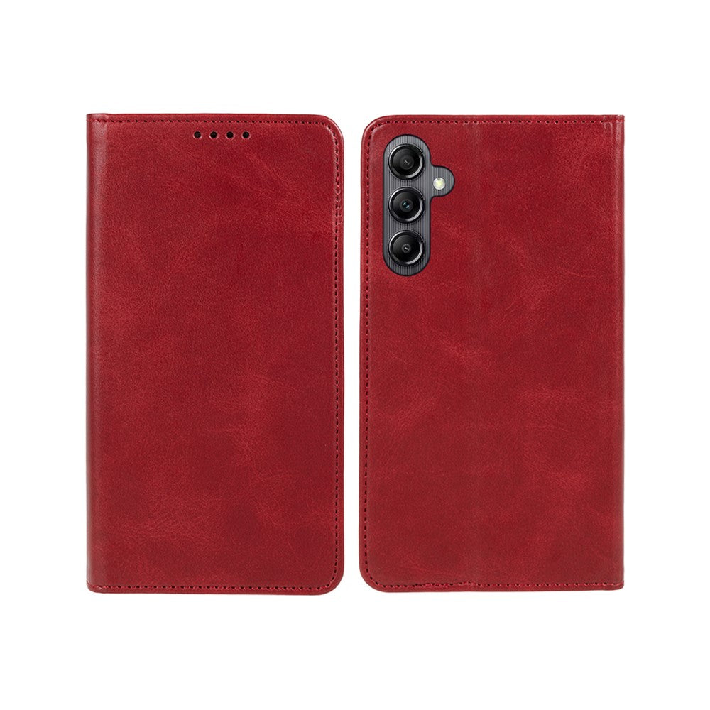 For Samsung Galaxy A15 5G Case Calf Texture Stand Wallet PU Leather Phone Cover