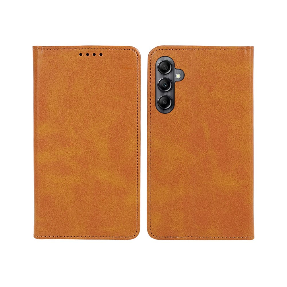 For Samsung Galaxy A15 5G Case Calf Texture Stand Wallet PU Leather Phone Cover