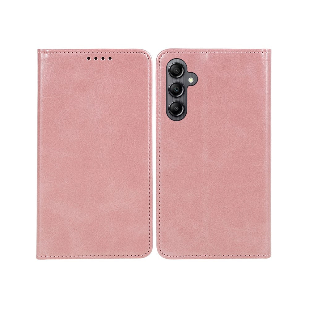 For Samsung Galaxy A15 5G Case Calf Texture Stand Wallet PU Leather Phone Cover