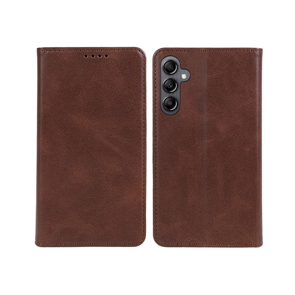 For Samsung Galaxy A15 5G Case Calf Texture Stand Wallet PU Leather Phone Cover