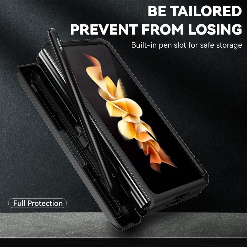For Samsung Galaxy Z Fold5 5G Case PC+TPU Anti-drop Phone Case with Ring Kickstand