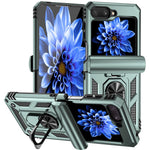 For Samsung Galaxy Z Flip5 5G Case PC+TPU Anti-fall Ring Kickstand Phone Case