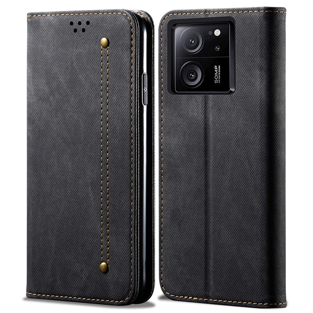 Xiaomi Redmi K60 Ultra / 13T Pro / 13T-skal Stötsäkert hörn Lädermobilskal Plånbok