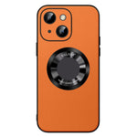SULADA Til iPhone 15 Plus Magnetisk Telefoncover Mikrofiber Læder+TPU Stødsikkert Cover