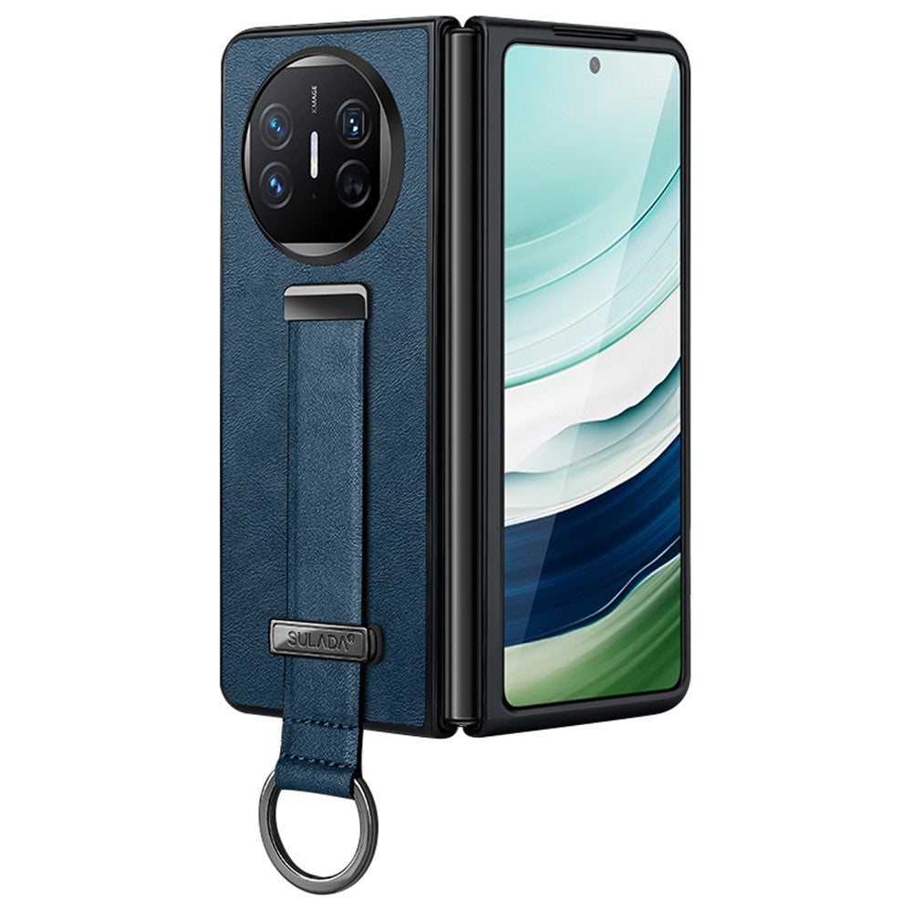 SULADA Fashion Series for Huawei Mate X5 Case Retractable Hand Strap Kickstand Phone Cover