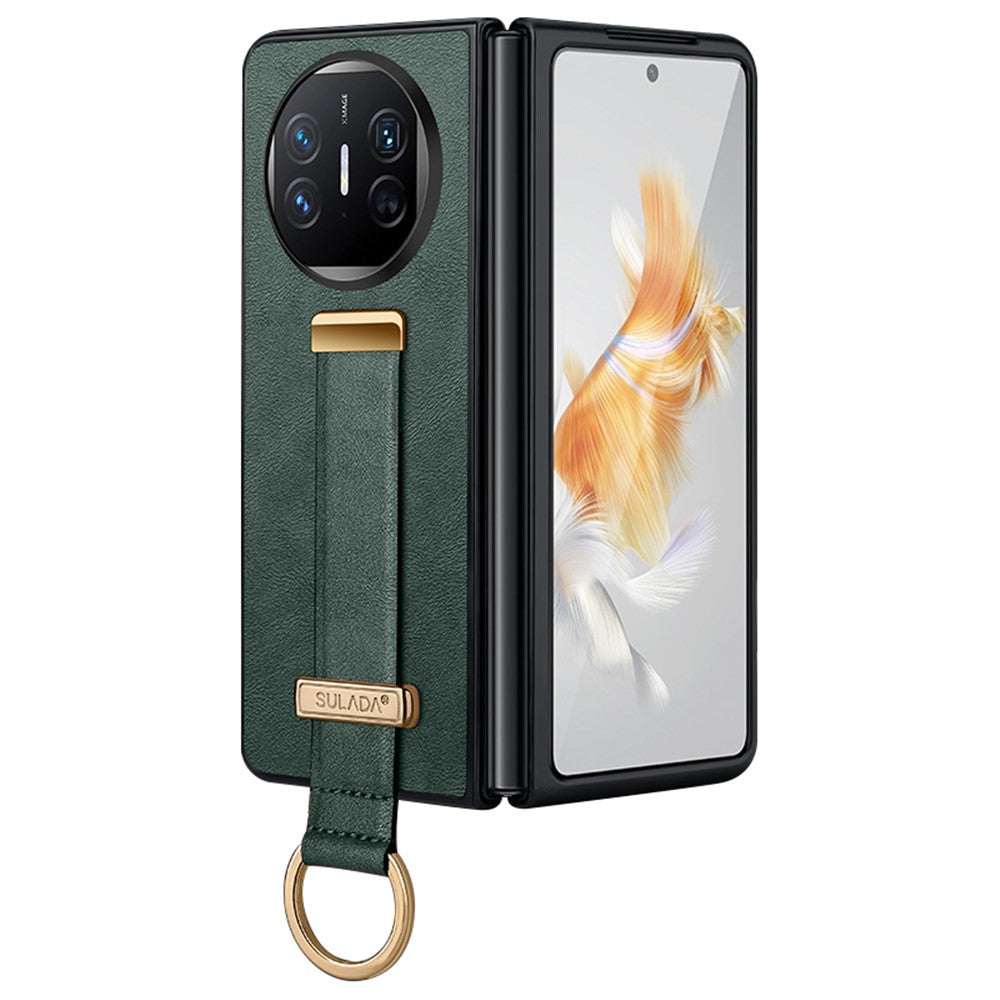 SULADA Fashion Series for Huawei Mate X5 Case Retractable Hand Strap Kickstand Phone Cover