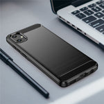 For Samsung Galaxy A05 4G Case Anti-Scratch Cover TPU Carbon Fiber Texture Phone Shell
