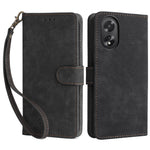 For Oppo A18 4G / A38 4G Leather Case RFID Blocking Wallet Phone Cover with Strap