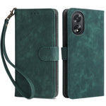 For Oppo A18 4G / A38 4G Leather Case RFID Blocking Wallet Phone Cover with Strap
